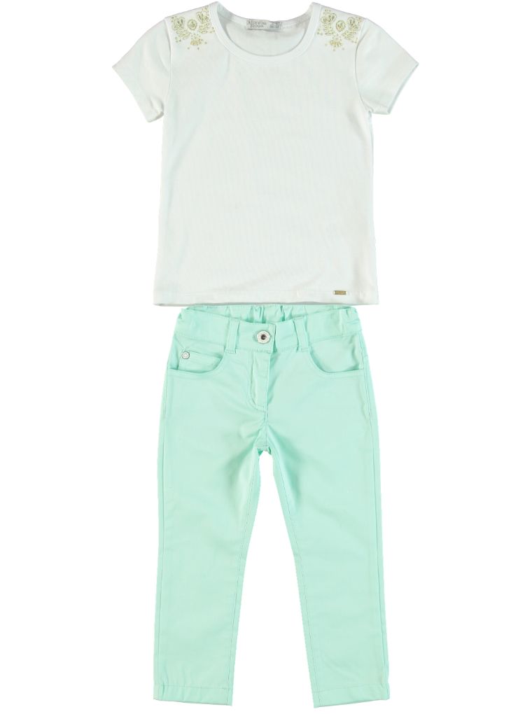 GIRLS TSHIRT&TROUSERS