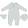 UNISEX TRICOT OVERALLS BLUE