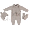 UNISEX TRICOT OVERALLS BEIGE