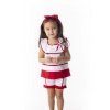 GIRLS BLOUSE&SHORTS RED