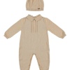 UNISEX TRICOT OVERALLS CAMEL