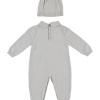 UNISEX TRICOT OVERALLS GREY