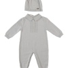 UNISEX TRICOT OVERALLS GREY