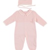 GIRLS ORGANIC COTTON TRICOT OVERALLS PINK