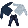 BOYS MONTE& SHIRT&TROUSERS NAVY