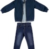 BOYS MONTE& SHIRT&TROUSERS NAVY