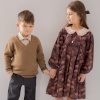 BOYS SWEATER&SHIRT&TROUSERS BROWN