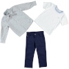 BOYS SHIRT-TSHIRT-TROUSERS TEAM NAVY