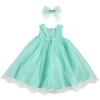 GIRLS DRESS GREEN