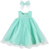 GIRLS DRESS GREEN