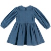 GIRLS DRESS INDIGO