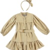 GIRLS DRESS BEIGE