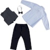 BOYS VEST&SHIRT&TROUSERS NAVY