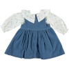 GIRLS DRESS INDIGO