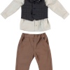 BOYS VEST&SHIRT&TROUSERS CAMEL