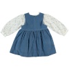 GIRLS DRESS INDIGO