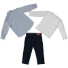 BOYS SHIRT&T-SHIRT&TROUSERS BLUE