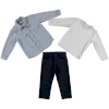 BOYS SHIRT&T-SHIRT&TROUSERS BLUE