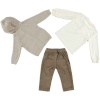 BOYS CARDIGAN&BODY&TROUSERS BEIGE