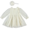 GIRLS DRESS ECRU