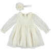 GIRLS DRESS ECRU