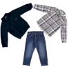 BOYS CARDIGAN &SHIRT&TROUSERS NAVY