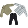 BOYS CARDIGAN &SHIRT&TROUSERS BEIGE