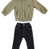 BOYS CARDIGAN &SHIRT&TROUSERS BEIGE