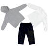 BOYS CARDIGAN&BODY&TROUSERS GREY