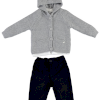 BOYS CARDIGAN&BODY&TROUSERS GREY