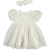 GIRLS DRESS ECRU