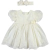 GIRLS DRESS ECRU