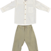 BOYS SHIRT-TROUSERS KHAKI