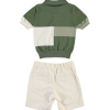 BOYS T-SHIRT--SHORT GREEN