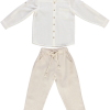 BOYS SHIRT-TROUSERS BEIGE