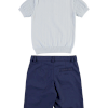 BOYS T-SHIRT-SHORT BLUE