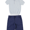 BOYS T-SHIRT-SHORT BLUE