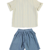 BOYS SHIRT-SHORT BLUE