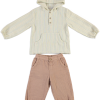 UNISEX SHIRT-TROUSERS BEIGE