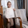 GIRLS SHIRT-TROUSERS ECRU