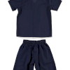 BOYS SHIRT-SHORT NAVY