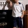 BOYS SHIRT-SHORT NAVY