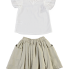 GIRLS BLOUSE-SKIRT GREEN