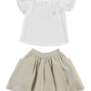 GIRLS BLOUSE-SKIRT GREEN