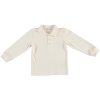 UNISEX POLO SWEATSHIRT BEIGE