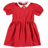 GIRLS POLO DRESS RED