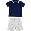 BOYS T-SHIRT-SHORT NAVY