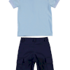 BOYS T-SHIRT-SHORT BLUE