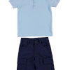 BOYS T-SHIRT-SHORT BLUE