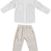 BOYS SHIRT-TROUSERS BEIGE